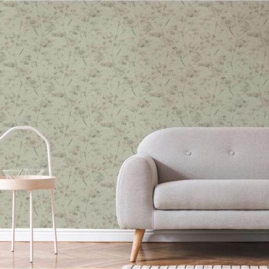 zold ezust arany fenyes vadvirag mintas tapeta virag elegans modern design lakas otthon szalloda etterem dekoracio nappali haloszoba lepcsohaz eloter.jpg